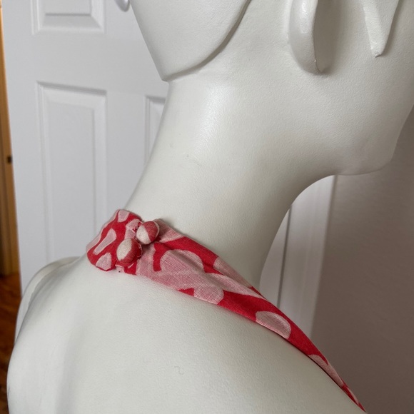 Vintage Edith Flagg red and white halter dress XS - Picture 5 of 13